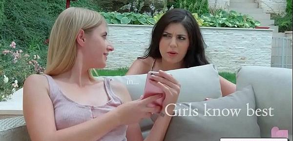  Girls know best with Aria Logan, Miranda Miller lesbian outdoor sex
